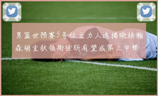 男篮世预赛5号位主力人选揭晓杨瀚森胡金秋领衔徐昕有望成第三中锋